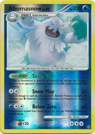 Stormfront Abomasnow #12/100 reverse holo